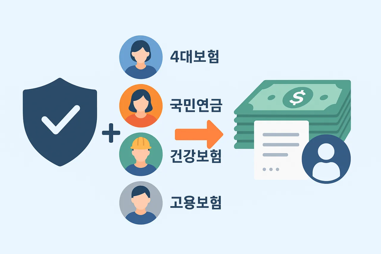 4대보험 요율과 실수령액 - 4대보험 요율과 실수령액 변동을 결정하는 기본 구조