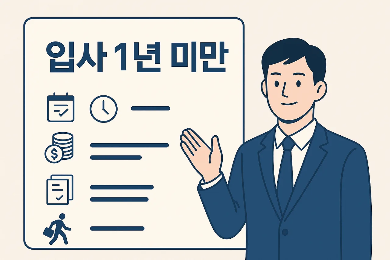 연차휴가 계산과 사용 - 입사 1년 미만