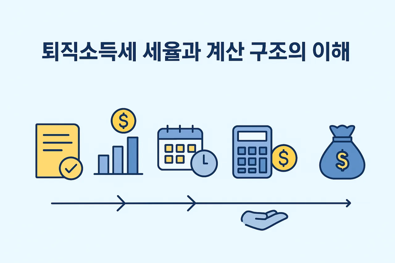 퇴직금 계산 방법과 지급 - 퇴직소득세 세율과 계산 구조의 이해