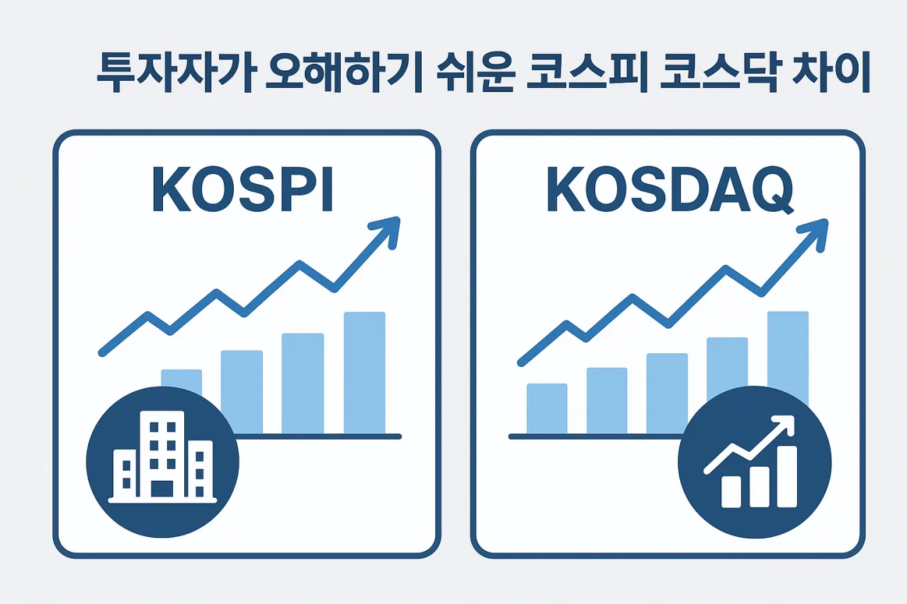 투자자가 오해하기 쉬운 코스피 코스닥 차이