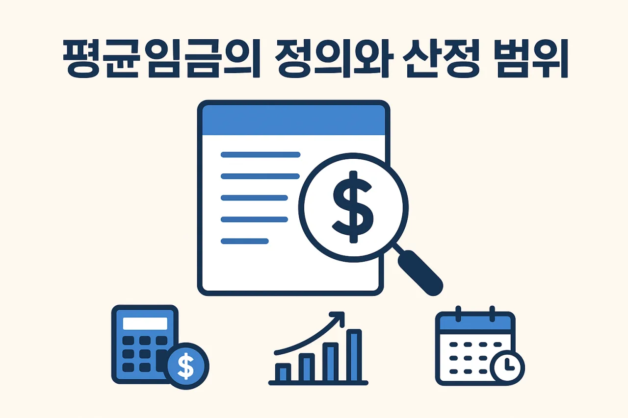 퇴직금 계산 방법과 지급 - 평균임금의 정의와 산정 범위
